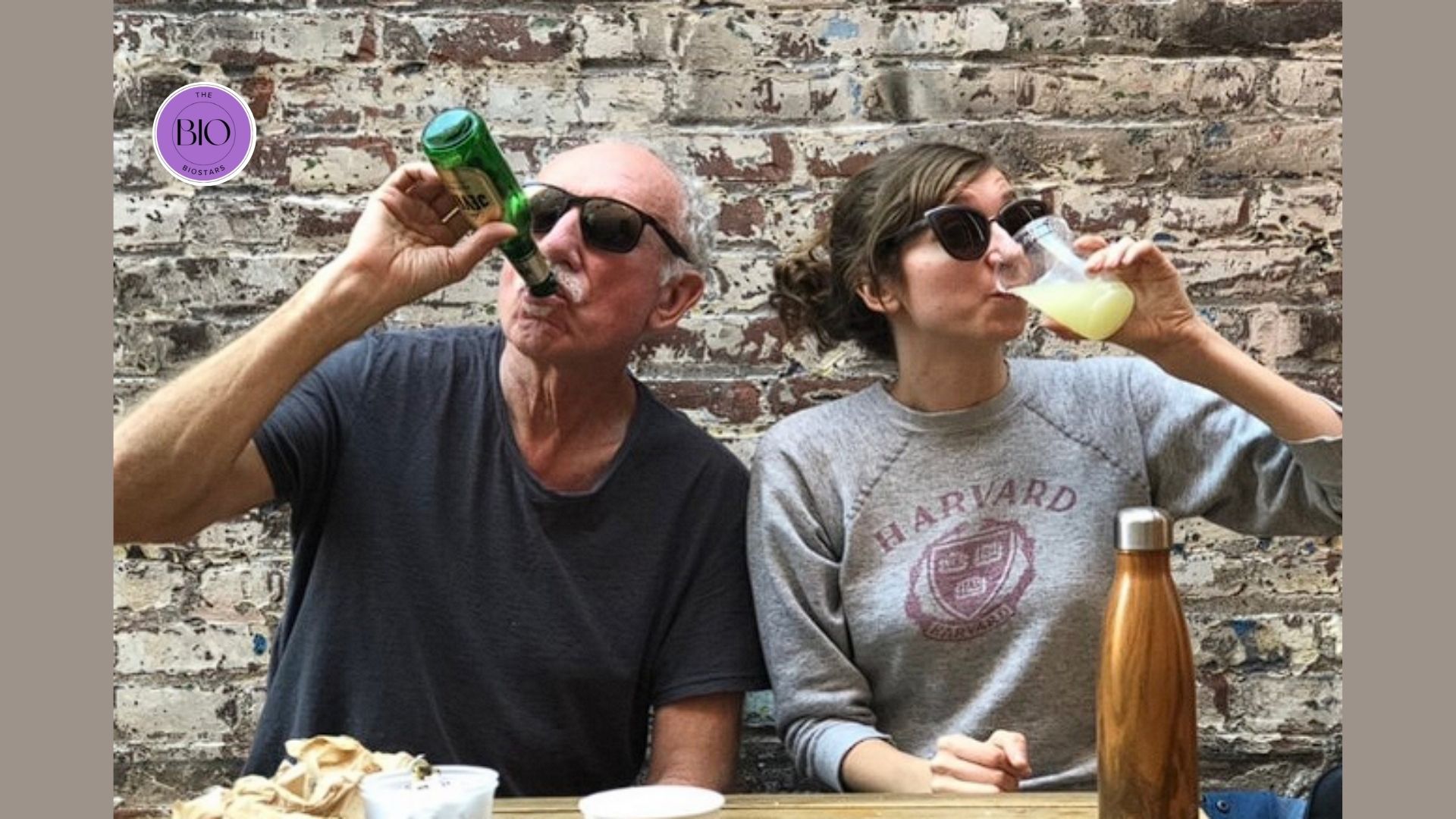 Lauren Lapkus with her dad