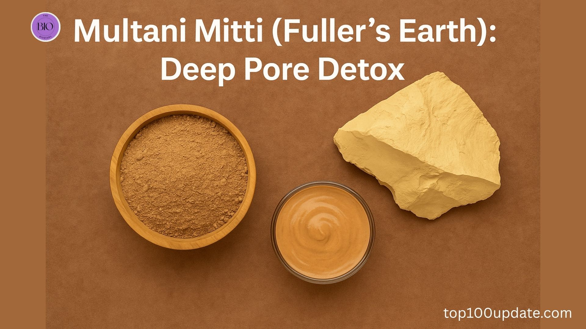 Multani Mitti soil (Fuller’s Earth): Deep Pore Detox