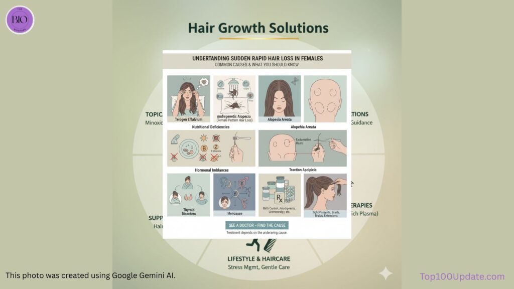 Sudden Rapid Hair Loss in Women